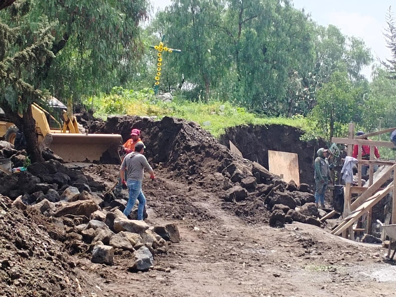 Construcción de un muro de contención