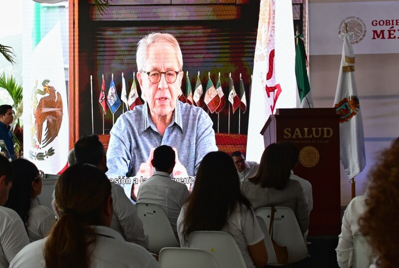 Hugo López-Gatell en la conferencia de prensa