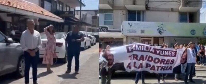 "¡Fuera Yunes! Protestan contra el gobernador de Veracruz por presuntos actos de corrupción"