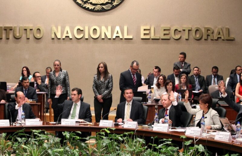 Reunión del Consejo General del Instituto Nacional Electoral (INE)