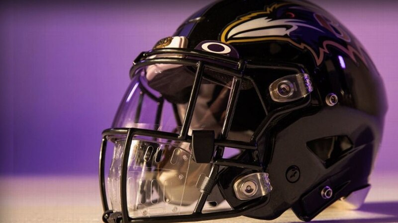 El nuevo casco de los Baltimore Ravens