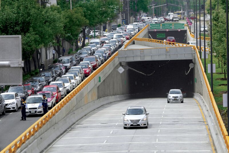 Tráfico vehicular en la Ciudad de México