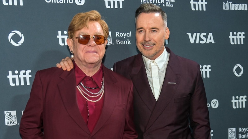 Elton John y Taron Egerton en el Festival Internacional de Cine de Toronto