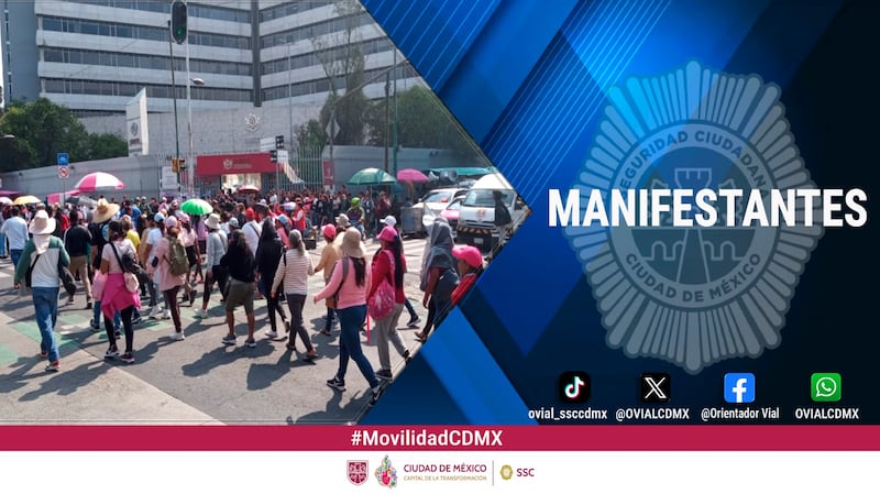 Un bloqueo de estudiantes y activistas en la zona sur de la CDMX