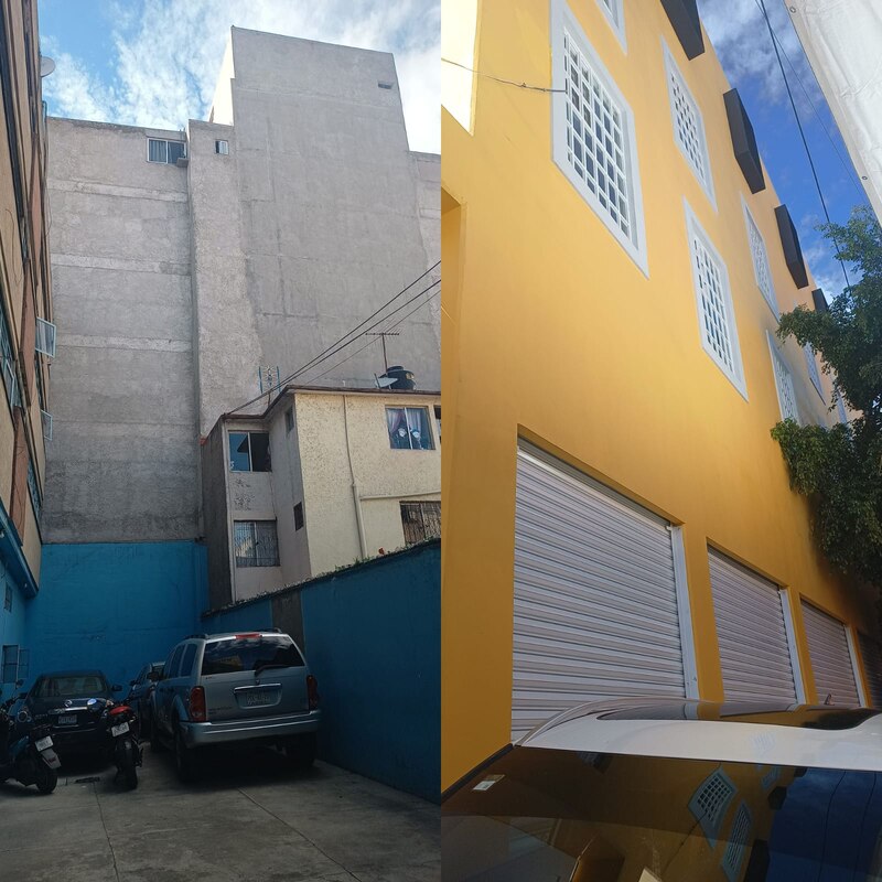 Comparación de dos edificios