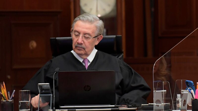 El presidente de la Corte Suprema de Justicia, Arturo Zaldívar, durante una sesión del pleno.