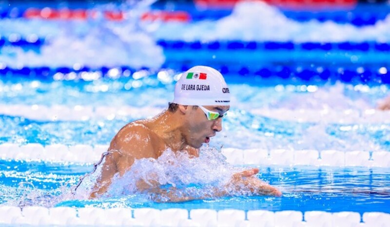 El nadador italiano Gregorio Paltrinieri compite en los 1500 metros libres masculinos en el Campeonato Mundial de Natación de 2019 en Gwangju, Corea del Sur.