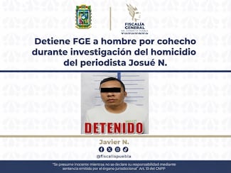 Detienen por cohecho a hombre investigado por el homicidio del periodista Josué Martínez en Puebla