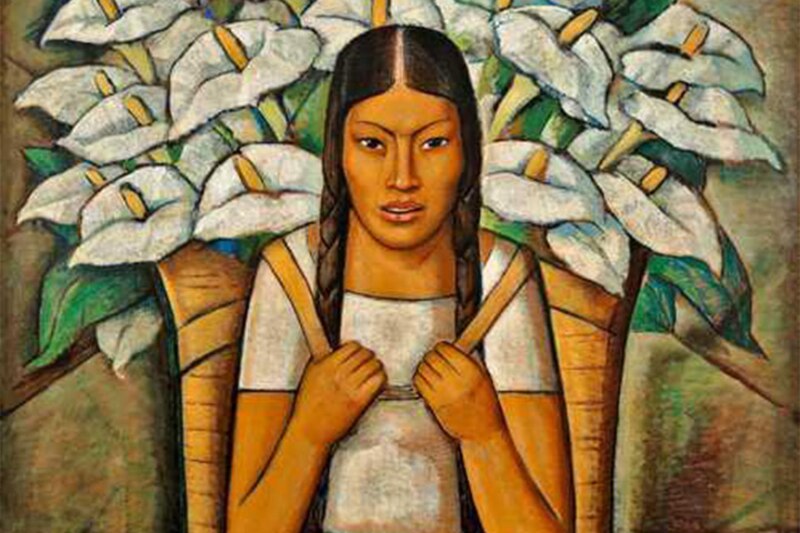 La mujer de las flores