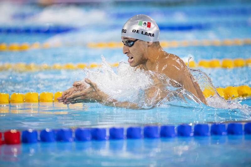 El nadador mexicano, Diego de Lara, compite en los Juegos Olímpicos de Tokio 2020.