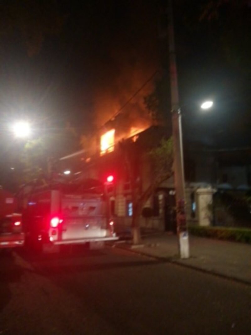 Incendio en un edificio de la Ciudad de México