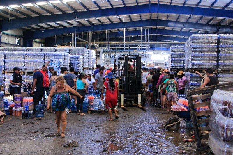 Inundaciones en una fábrica