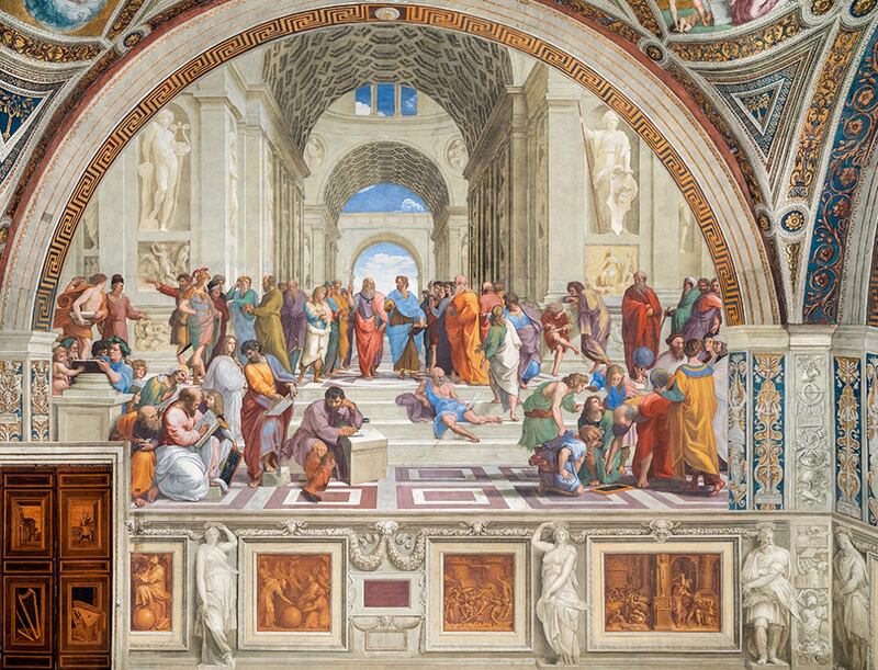 La escuela de Atenas