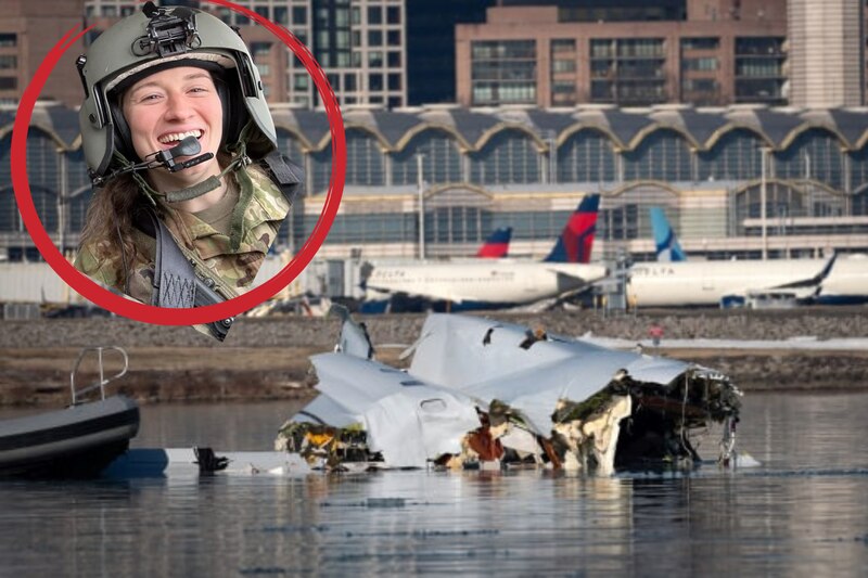 La capitana Rebecca Lobach, miembro de la tripulación del avión Black Hawk que se estrelló contra un vuelo afiliado a American Airlines sobre el río Potomac