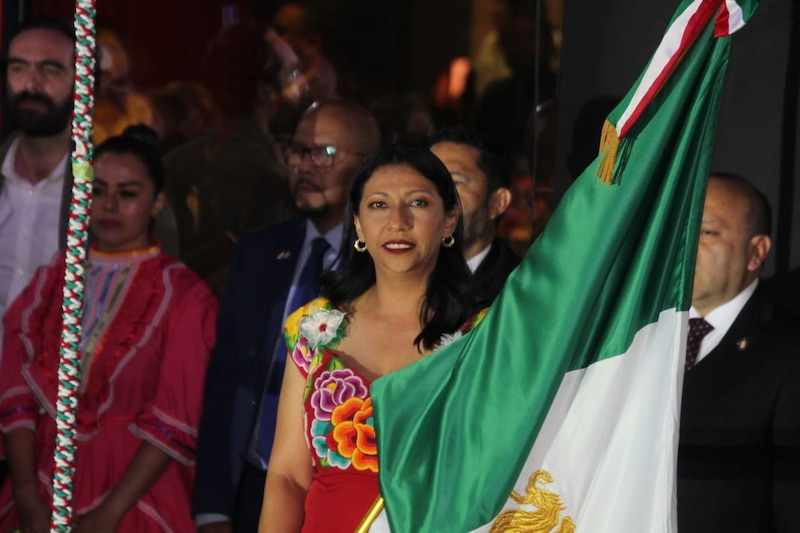 La gobernadora de Campeche, Layda Sansores, rinde protesta ante el Congreso del Estado