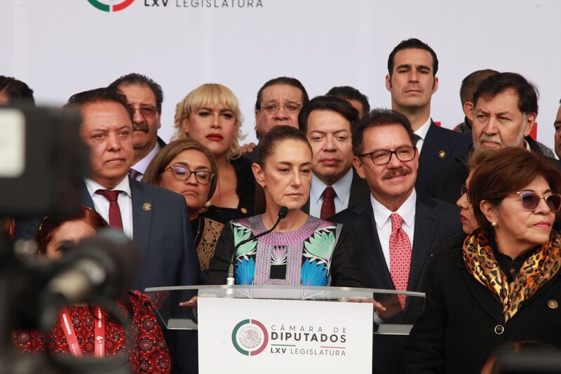 La presidenta de la Cámara de Diputados, Laura Rojas, durante un discurso.