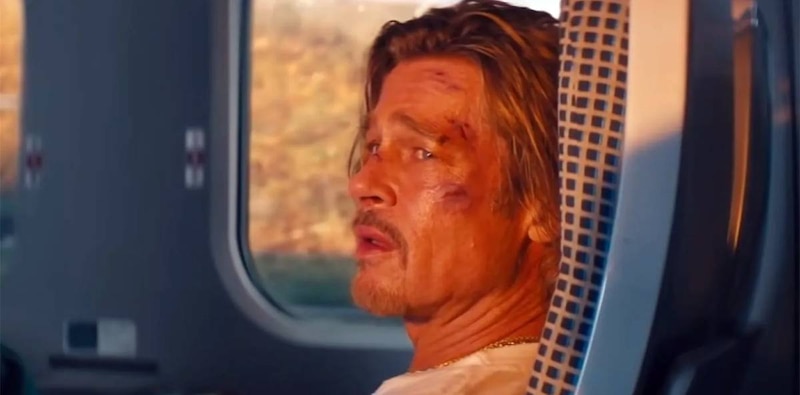 Brad Pitt en la película "Bullet Train"