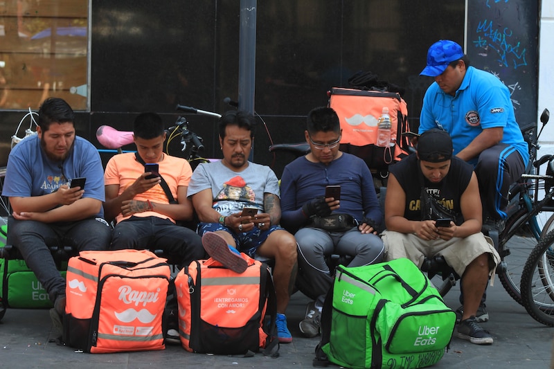 Repartidores de comida en México