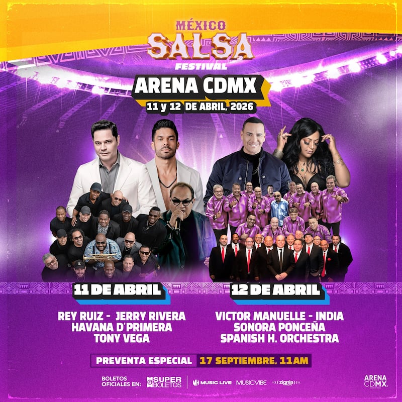 Cartel oficial de “México Salsa Festival”