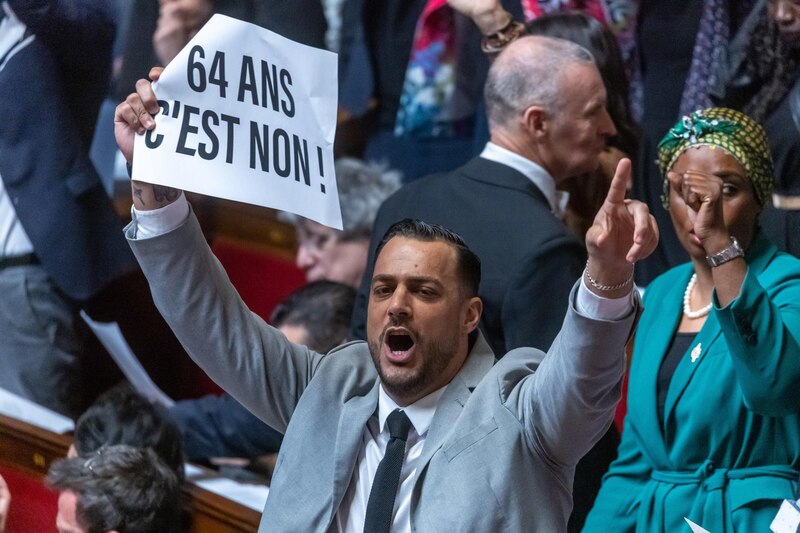 Protesta contra la reforma de las pensiones en Francia