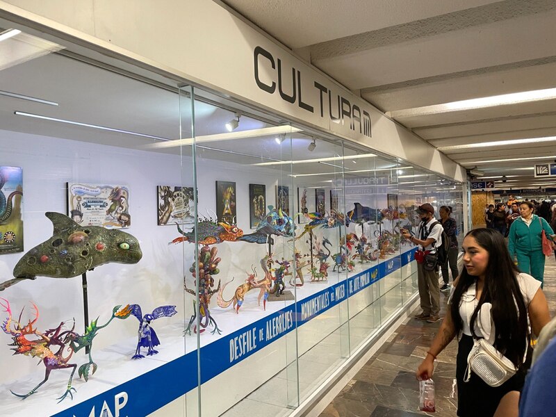 Exposición de alebrijes en el Museo de Arte Popular de la Ciudad de México