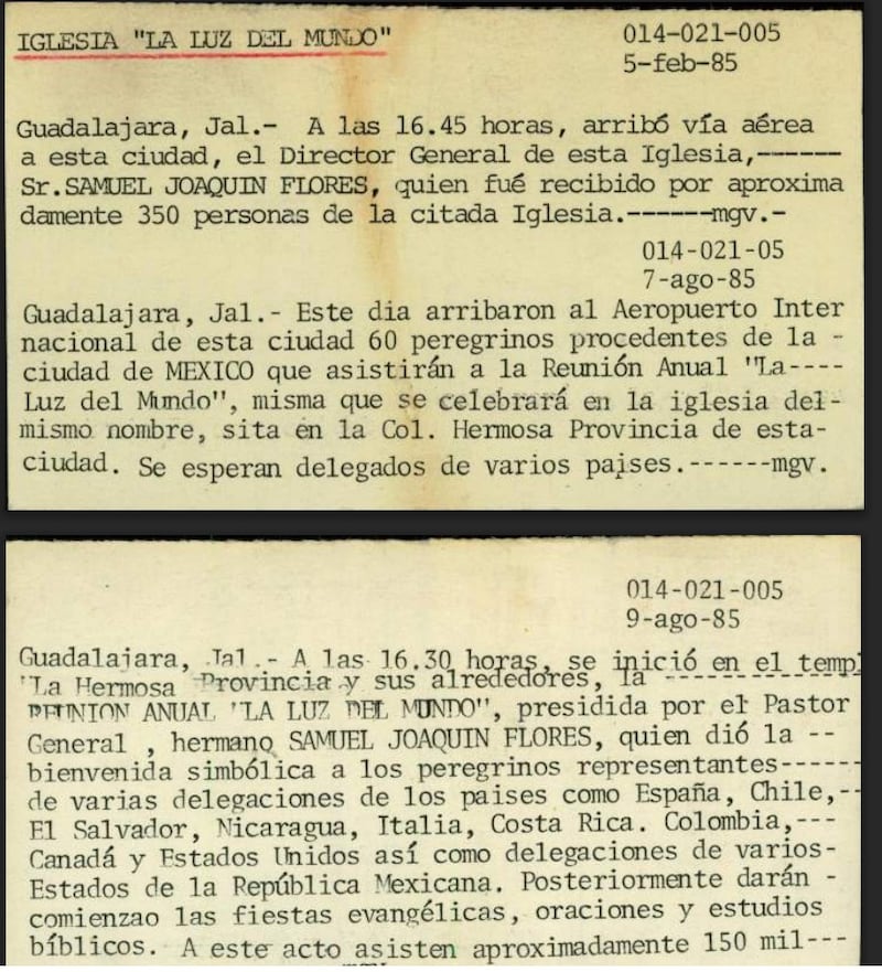 Los archivos secretos de La Luz del Mundo