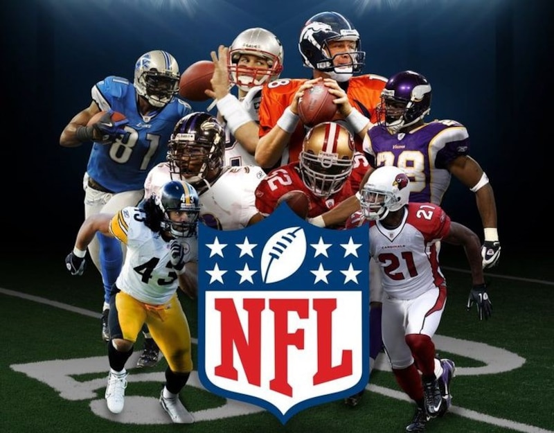 Jugadores de la NFL en acción