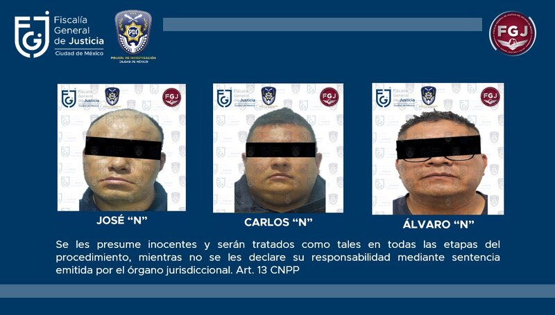 Title: Detienen a tres presuntos integrantes de “Los Claudios” en la CDMX