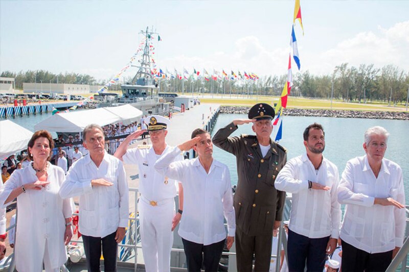 Entrega de la Bandera de Combate al Buque ARC “20 de Julio”