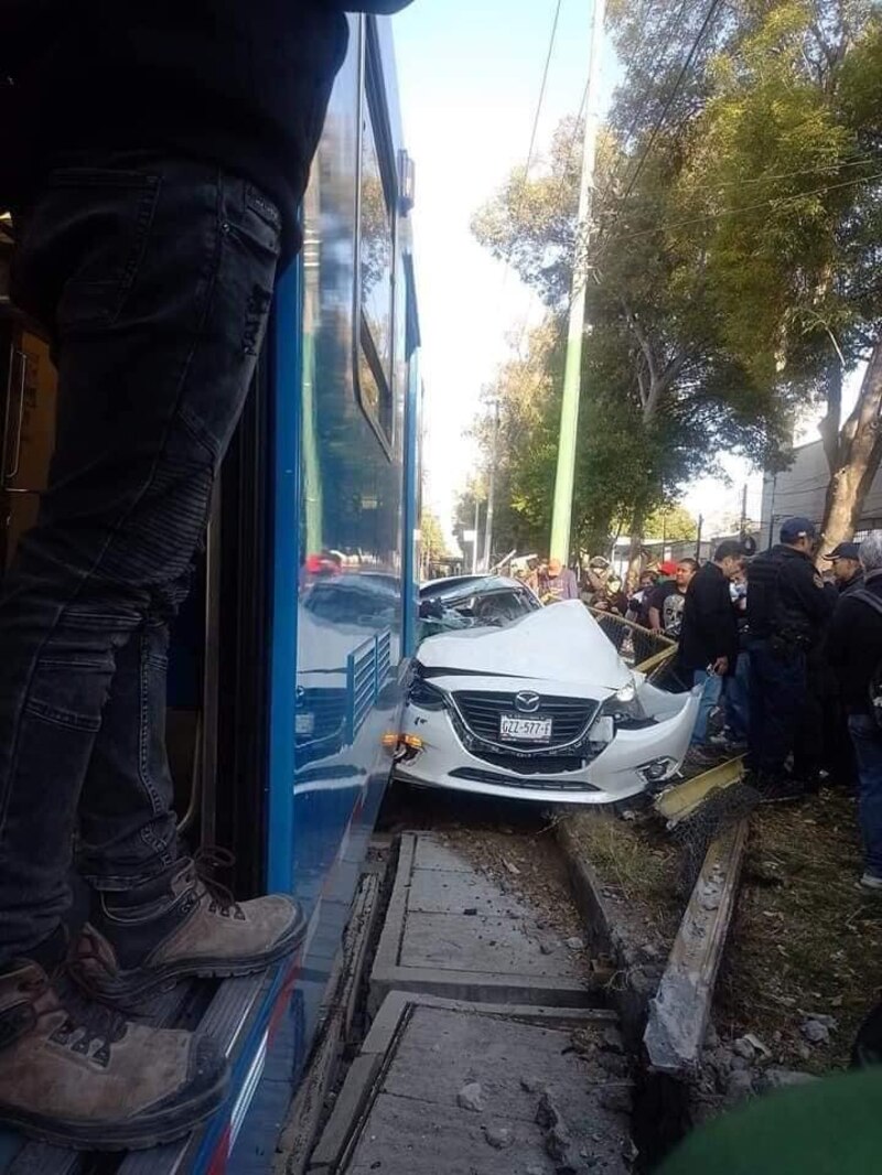 Accidente de tren en la Ciudad de México