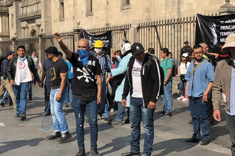 Protesta contra el gobierno en México