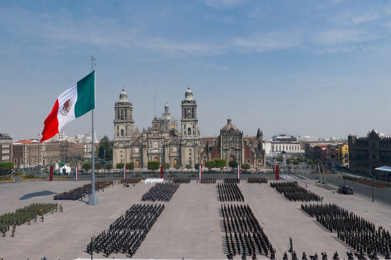 Desfile militar en la Ciudad de México