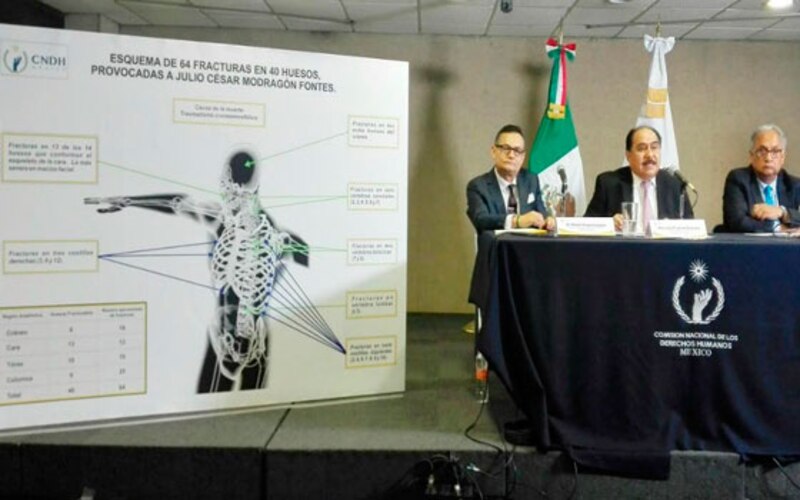 Presentación del caso de Julio César Mondragón Fontes ante la CNDH