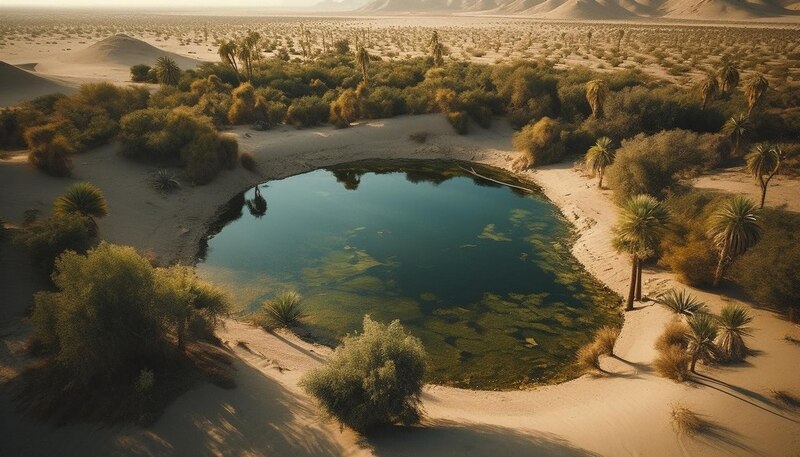 Oasis en el desierto