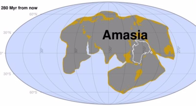 Amasia, el supercontinente del futuro