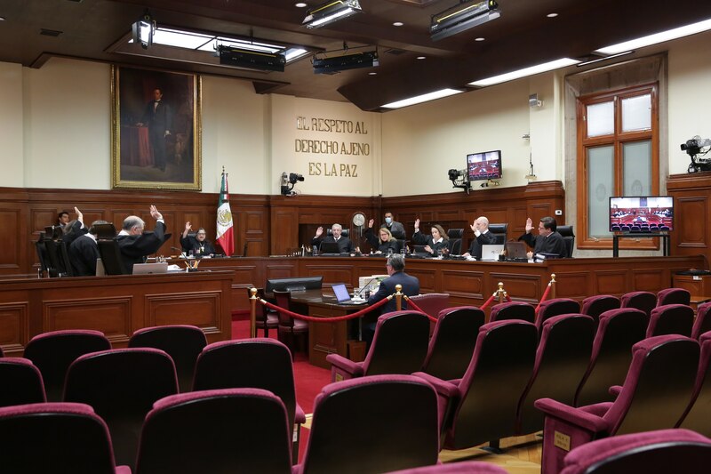 Sesión de la Suprema Corte de Justicia de la Nación
