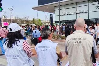 La CEDHJ acompañó la Marcha contra el Tarifazo