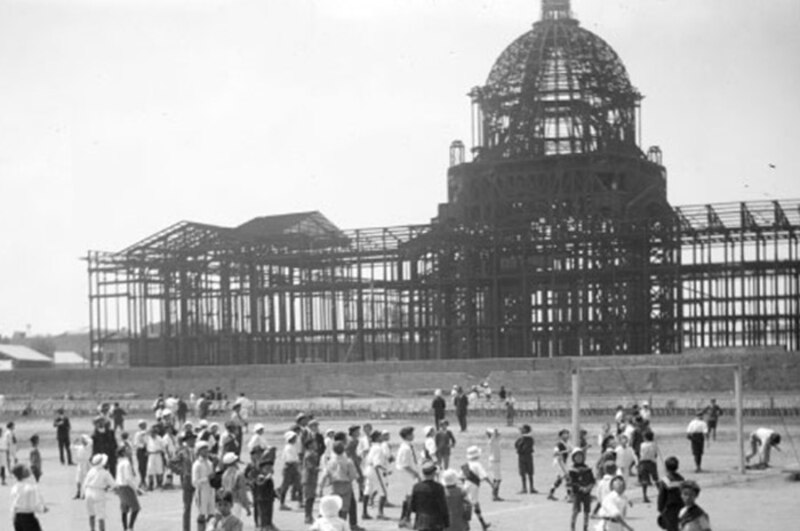 Construcción del Palacio de Bellas Artes