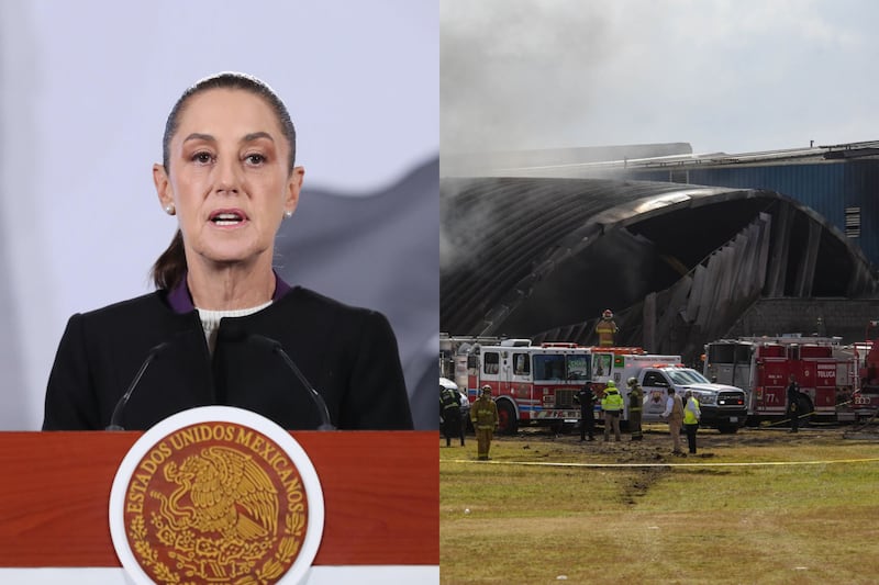 Sheinbaum confirmó que se trataba de una familia que buscaba llegar al aeropuerto de Toluca.