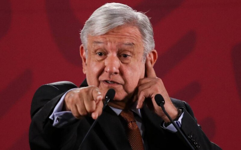 El presidente Andrés Manuel López Obrador durante una conferencia de prensa.