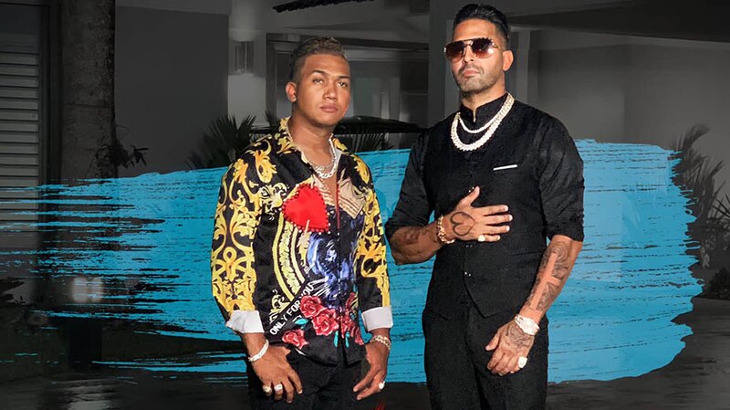 J Balvin y Nicky Jam juntos en el estudio