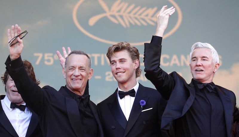 Tom Cruise, Austin Butler y Tom Hanks en el Festival de Cine de Cannes 2022