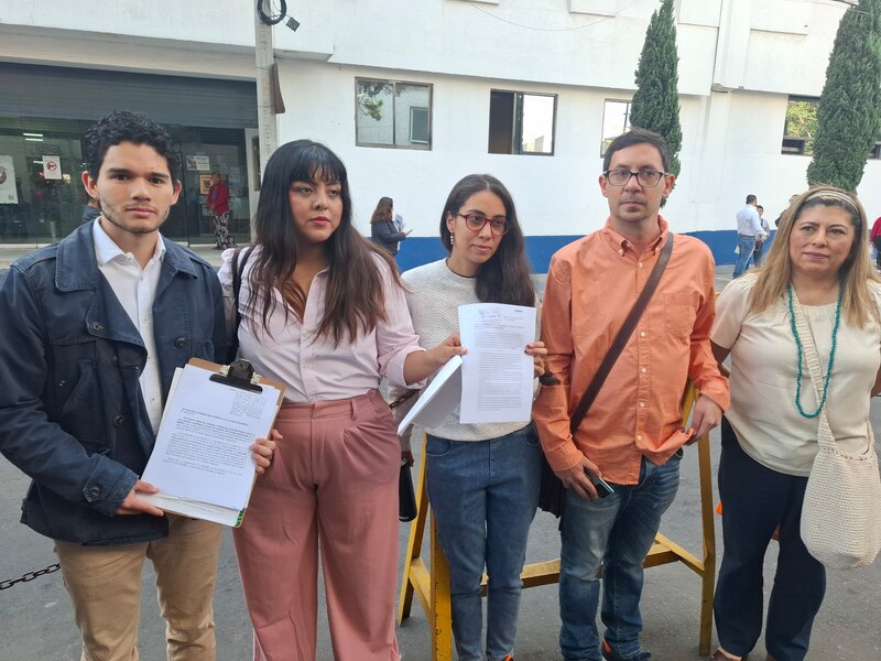 Protesta contra funcionarios públicos en la Ciudad de México