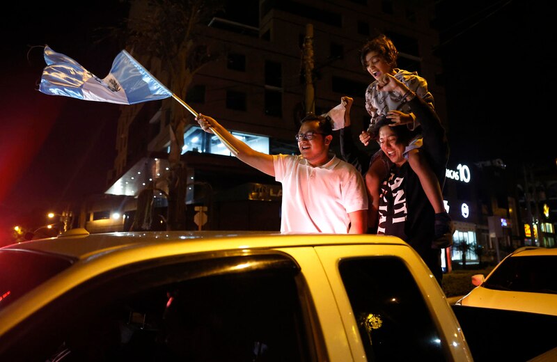 Celebración de la victoria de la selección argentina de fútbol en la Copa América 2021