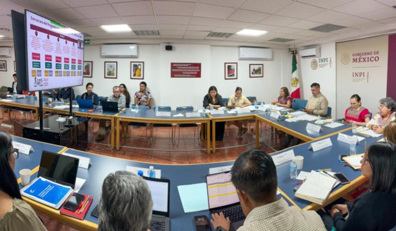 Autoridades del INPI durante la sesión de aprobación del Programa Anual de Trabajo 2025