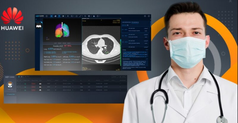 Doctor mirando una tomografía computarizada