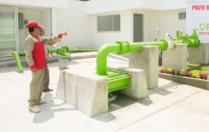Inauguración de pozo de agua potable en la colonia Obrera