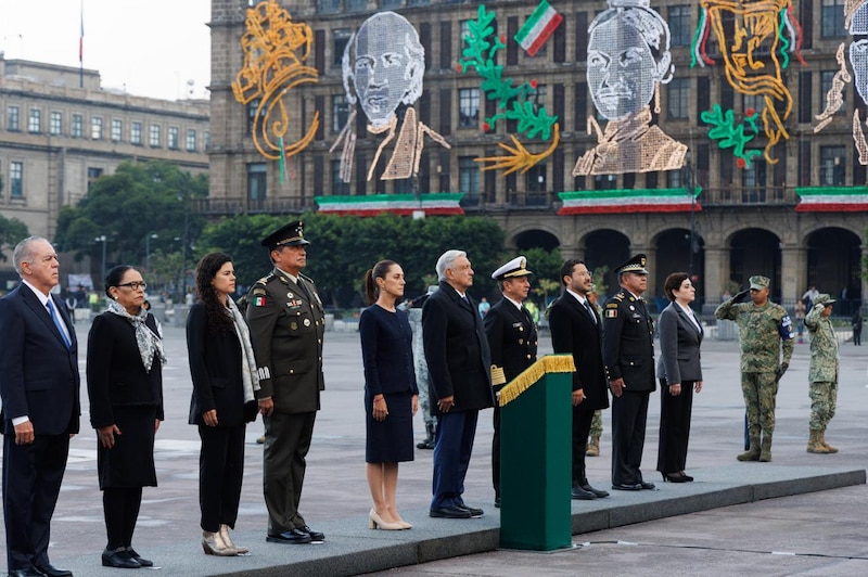 La ceremonia del Grito de Independencia de México.