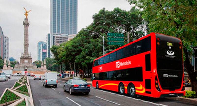 Autobús turístico en la Ciudad de México