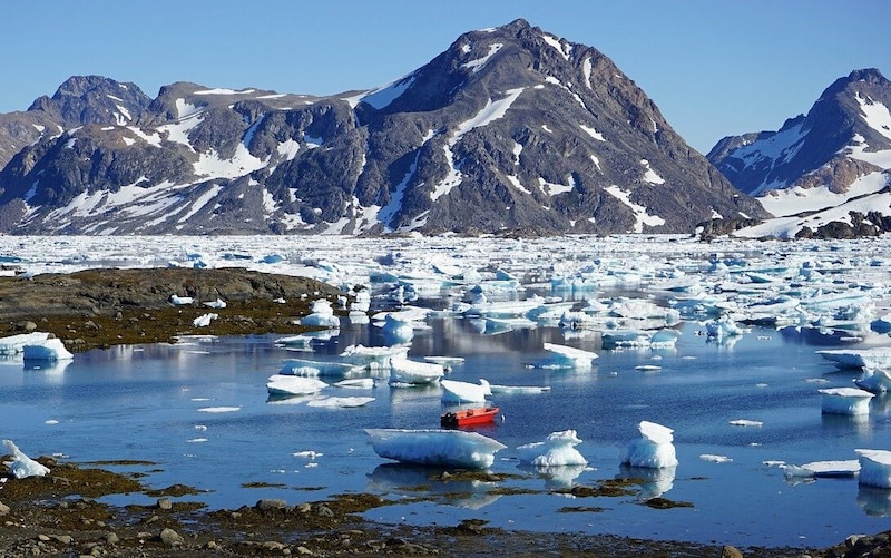 Icebergs en el Ártico